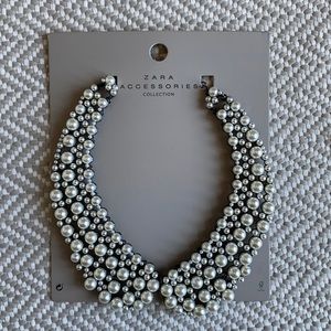 Zara pearl necklace collar